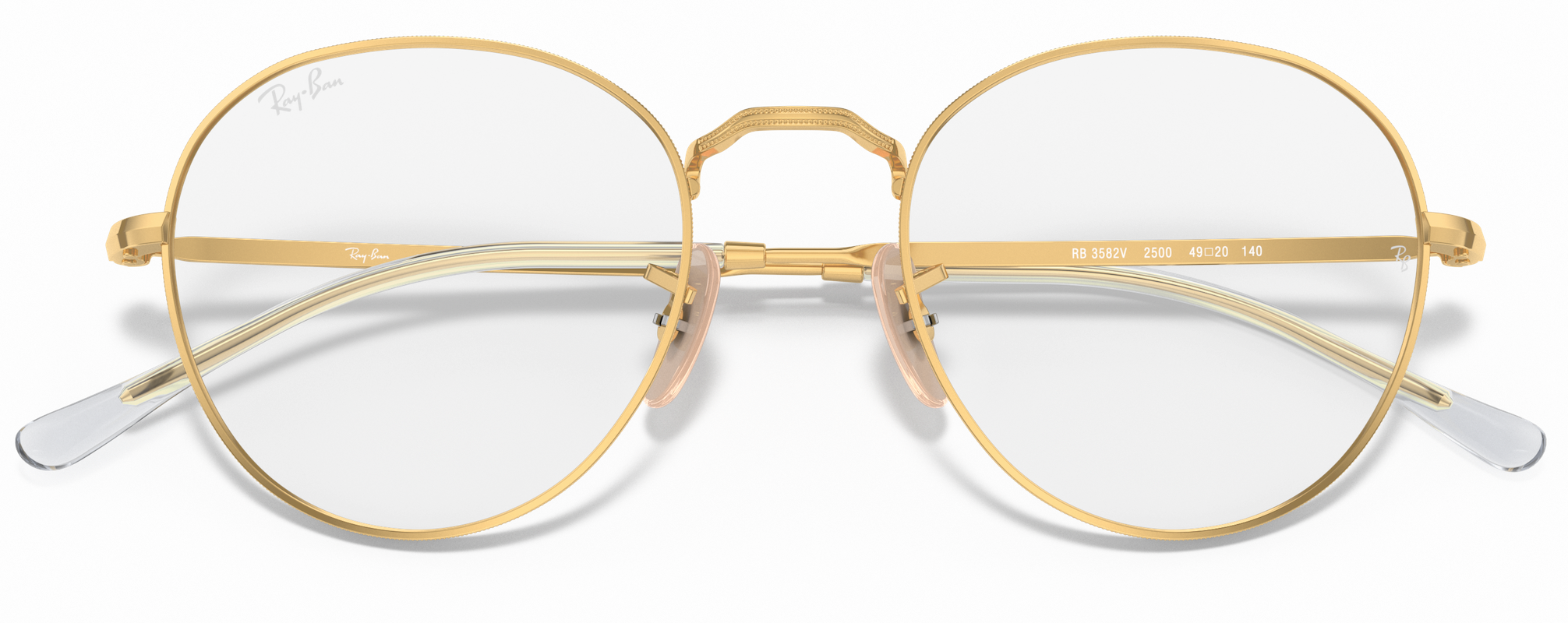 , женская оправа для очков Ray-Ban RX 3582V 2500, цвет: желтый, овальные, пластик
